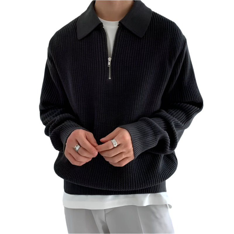 Elane's Men sweater Warm Fashion Casual Knit Pullover