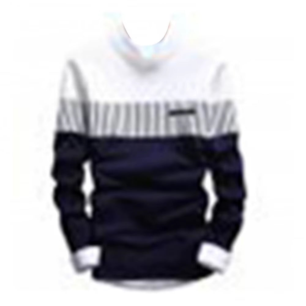 Elane's Fashion Men Striped Sweater Pullover Knitted Sweater-Elane