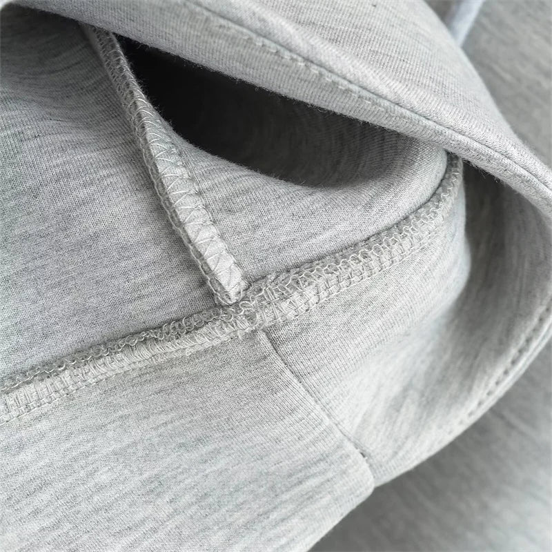 Elane's New Zipper Hoodie High Street Unisex Style with Double Pockets-Elane